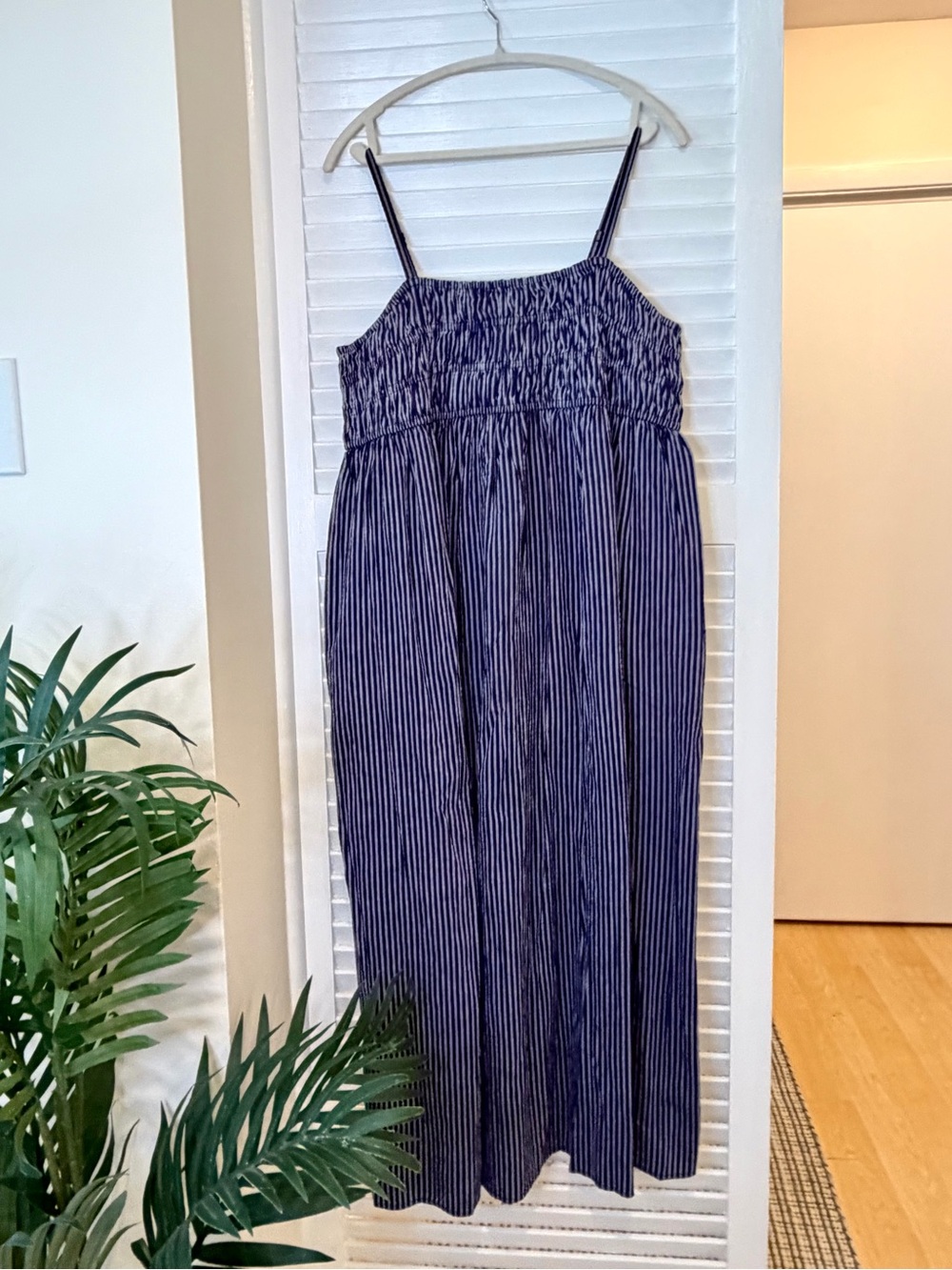 NWT A New Day Sleeveless Striped Blue Maxi Dress